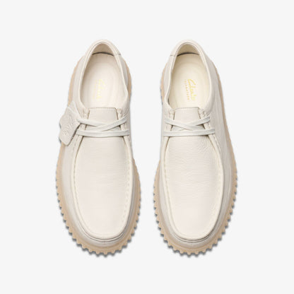 Clarks Torhill Lo White Leather
