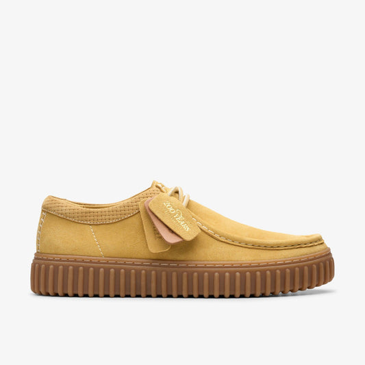 Clarks Torhill Lo Golden Tan Suede