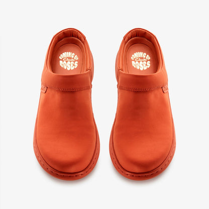 Clarks Martine Rose Clog 2 Womens Orange Textile