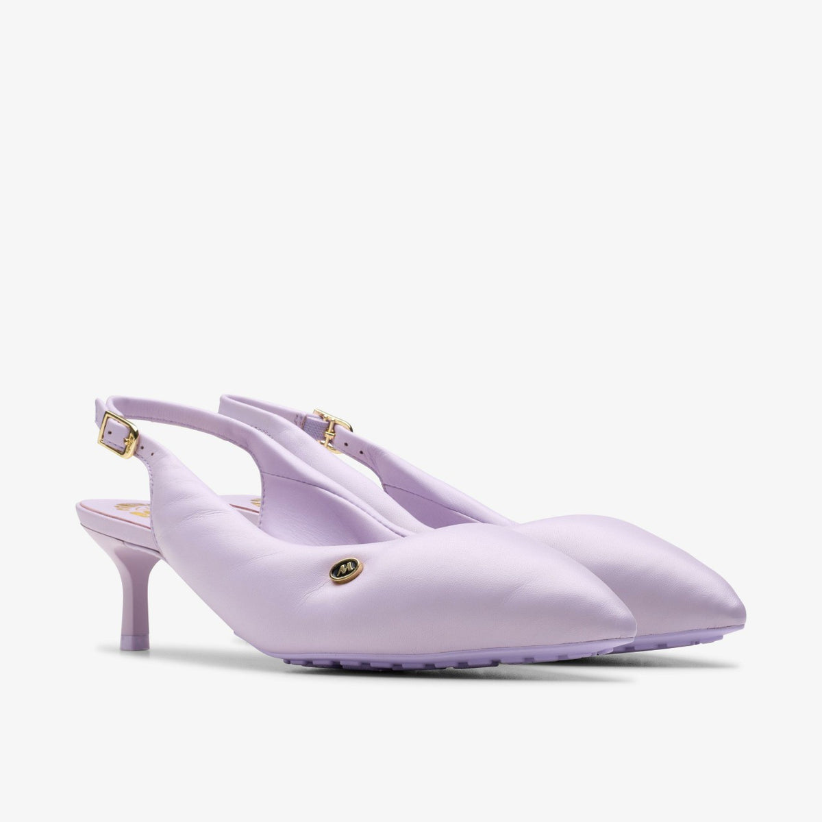 Clarks Martine Rose Sling 1 Womens Lilac Leather