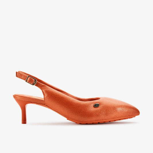 Clarks Martine Rose Sling 1 Womens Orange Interest Leather
