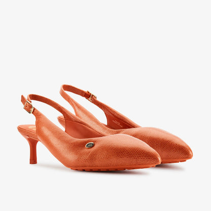 Clarks Martine Rose Sling 1 Womens Orange Interest Leather