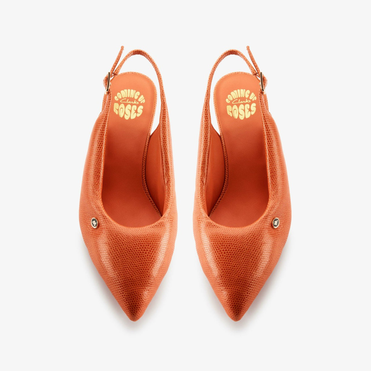 Clarks Martine Rose Sling 1 Womens Orange Interest Leather