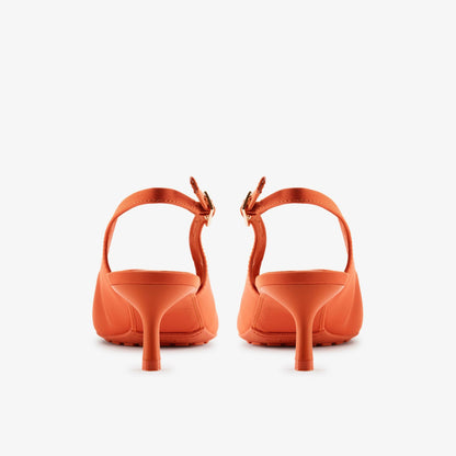 Clarks Martine Rose Sling 2 Womens Orange Textile