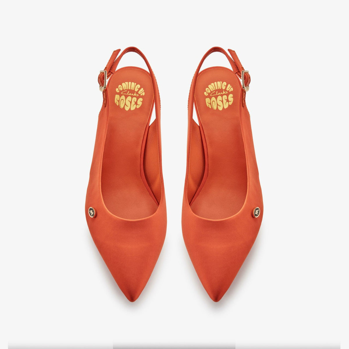 Clarks Martine Rose Sling 2 Womens Orange Textile