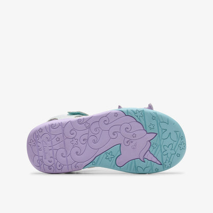 Clarks Osian Spark Kid Purple Metallic