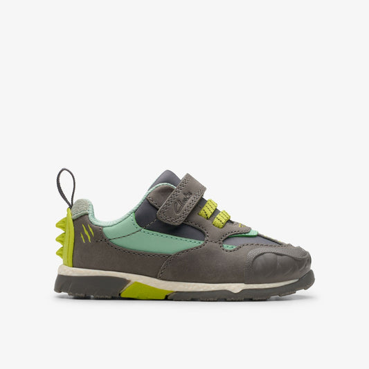 Clarks Steggy 2 Park Toddler Grey/Green