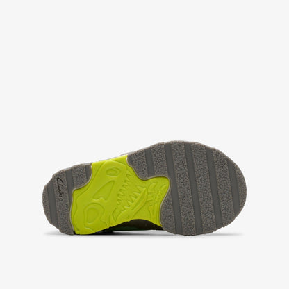 Clarks Steggy 2 Park Toddler Grey/Green
