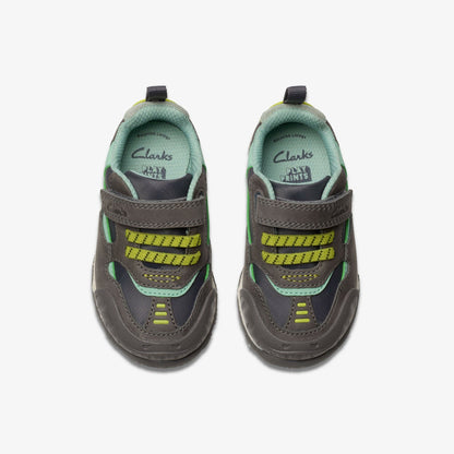Clarks Steggy 2 Park Toddler Grey/Green