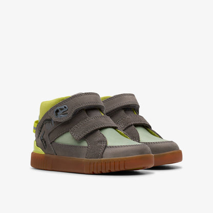 Clarks Oslo Play Toddler Grey/Green