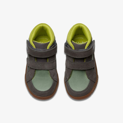 Clarks Oslo Play Toddler Grey/Green