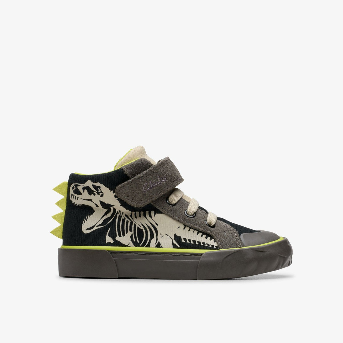 Clarks Foxing Rex Hi Toddler Black Canvas