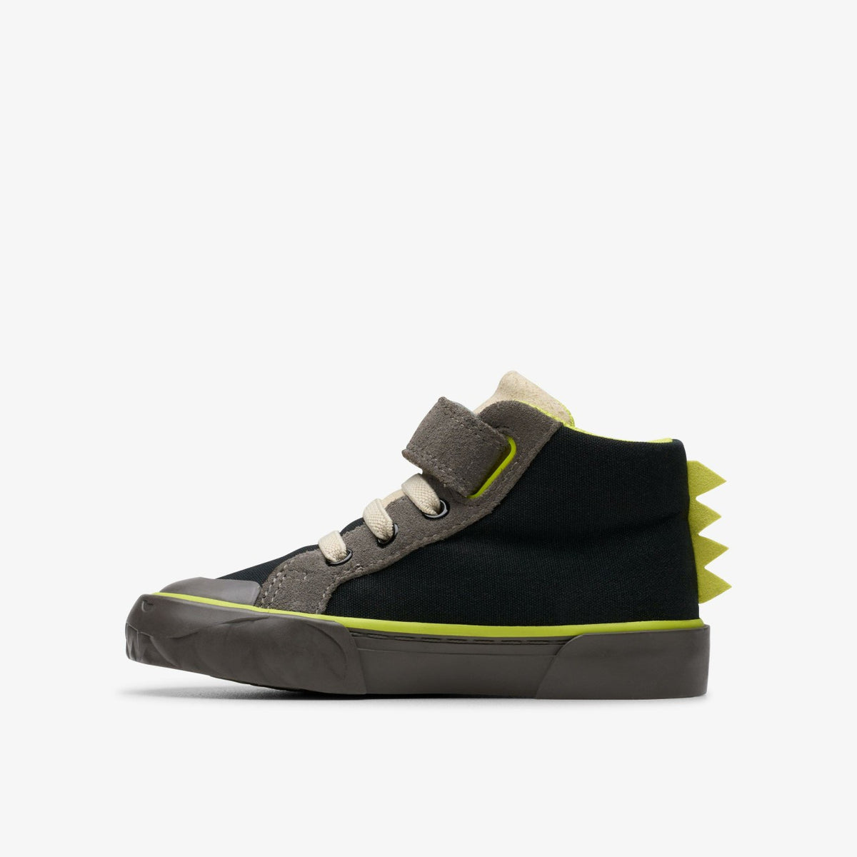 Clarks Foxing Rex Hi Toddler Black Canvas