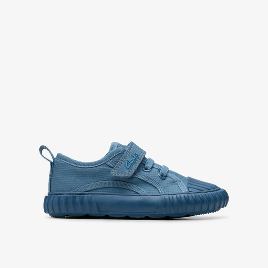 Clarks Foxing Stitch Toddler Blue Fabric