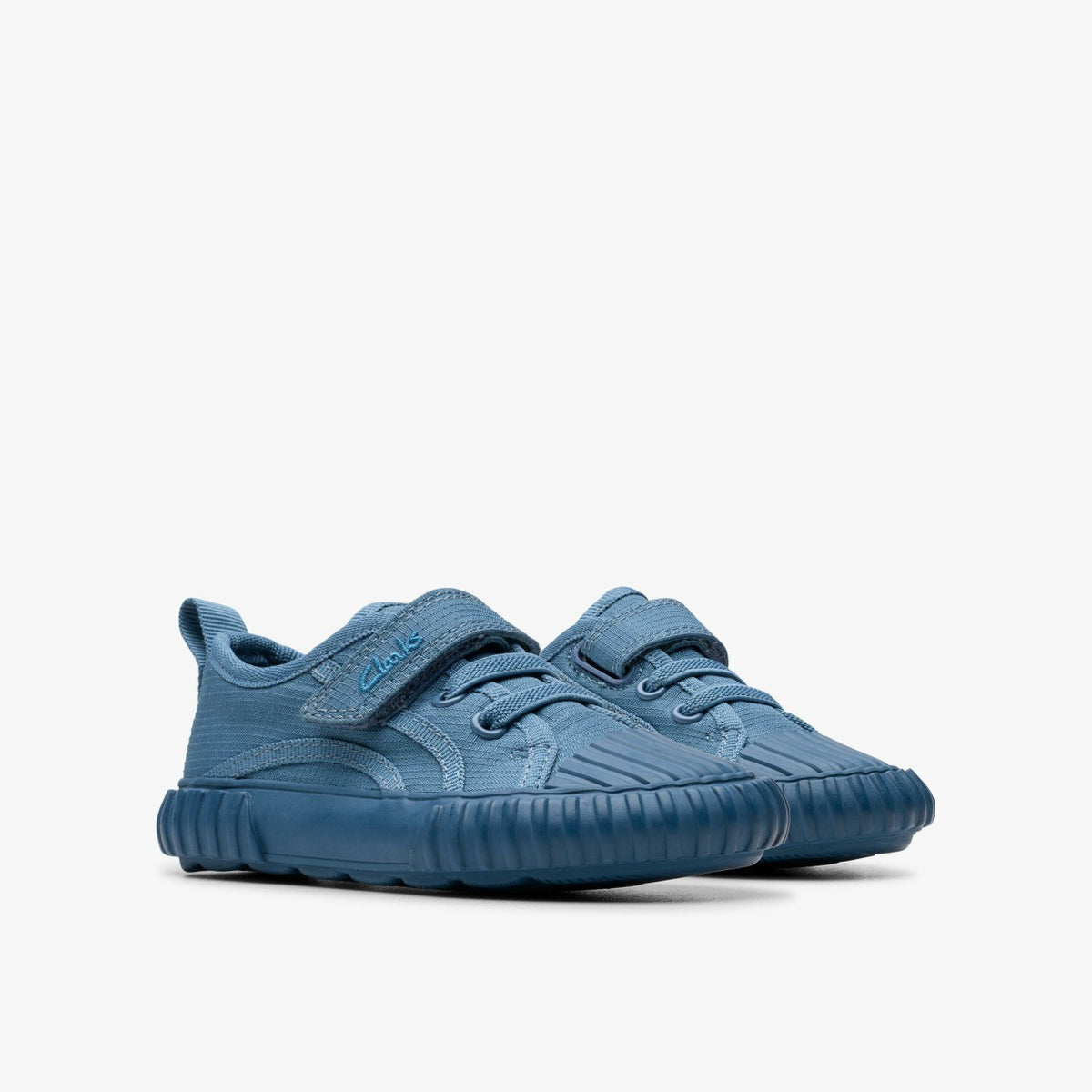 Clarks Foxing Stitch Toddler Blue Fabric
