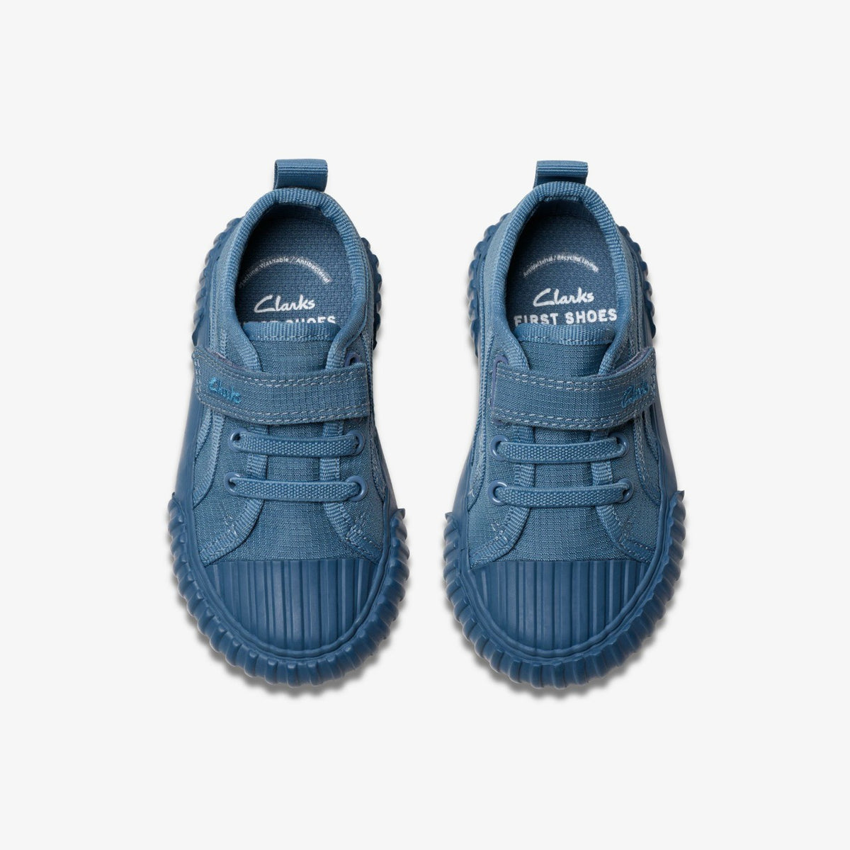 Clarks Foxing Stitch Toddler Blue Fabric