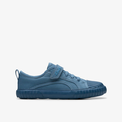 Clarks Foxing Stitch Kid Blue Fabric
