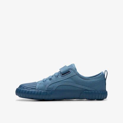 Clarks Foxing Stitch Kid Blue Fabric