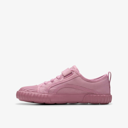 Clarks Foxing Stitch Kid Pink Fabric