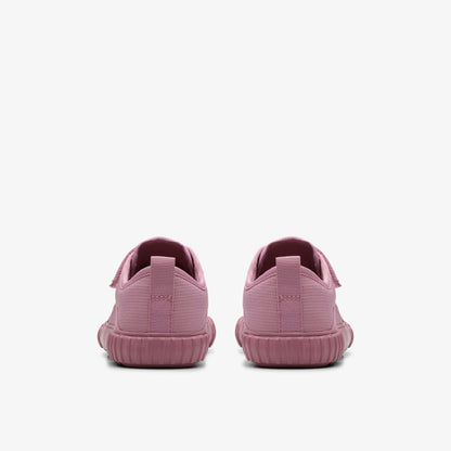 Clarks Foxing Stitch Kid Pink Fabric