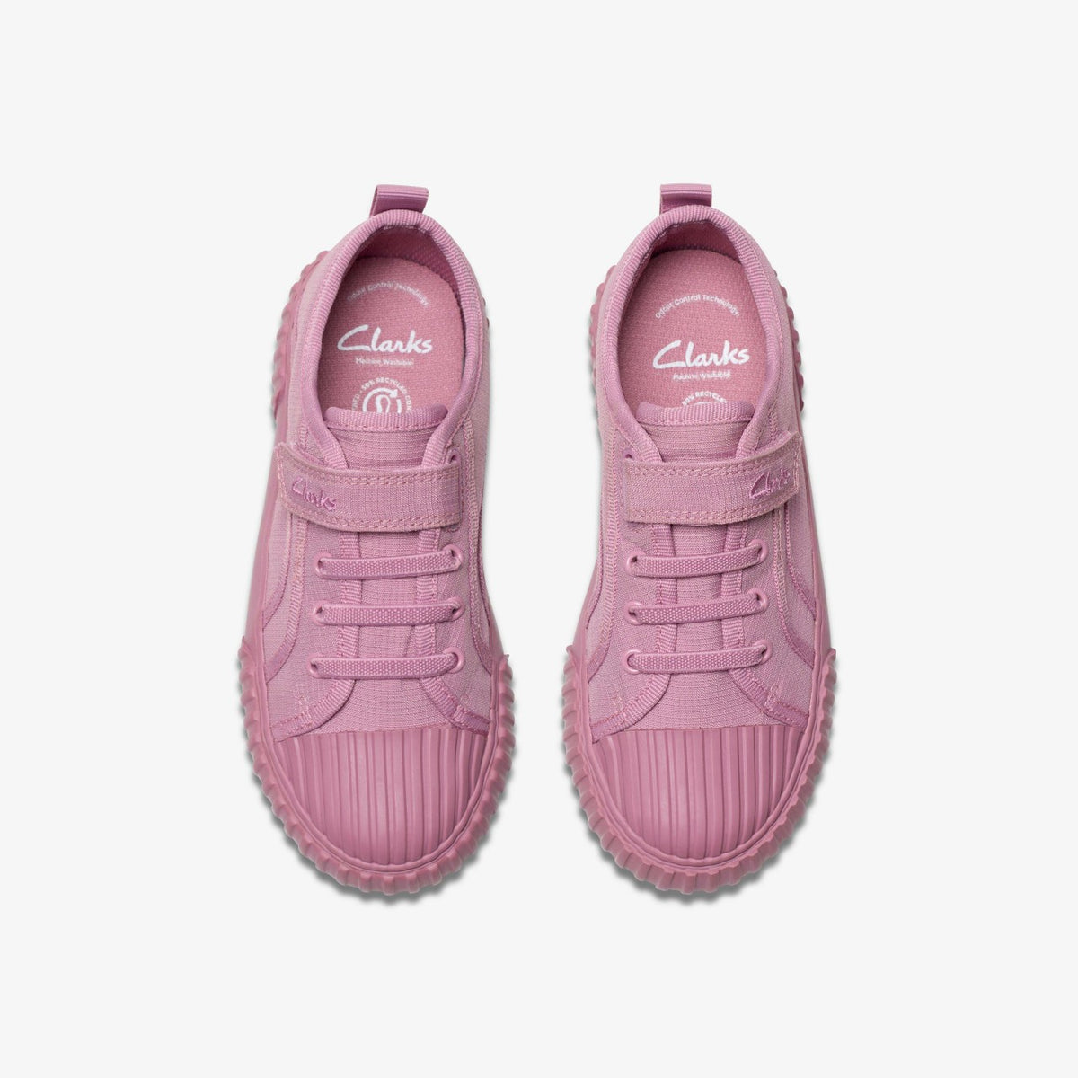 Clarks Foxing Stitch Kid Pink Fabric