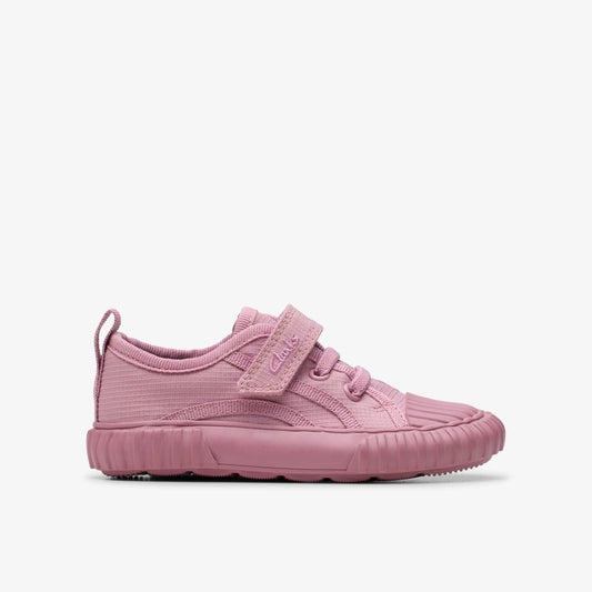 Clarks Foxing Stitch Toddler Pink Fabric