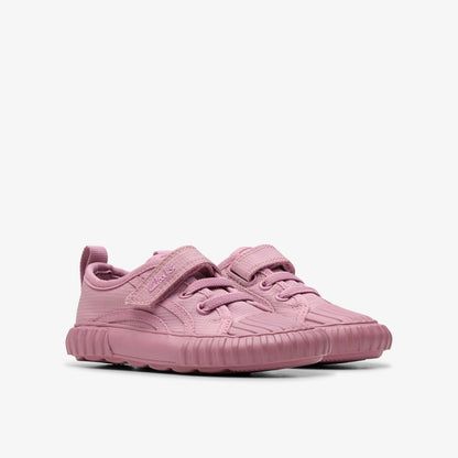 Clarks Foxing Stitch Toddler Pink Fabric