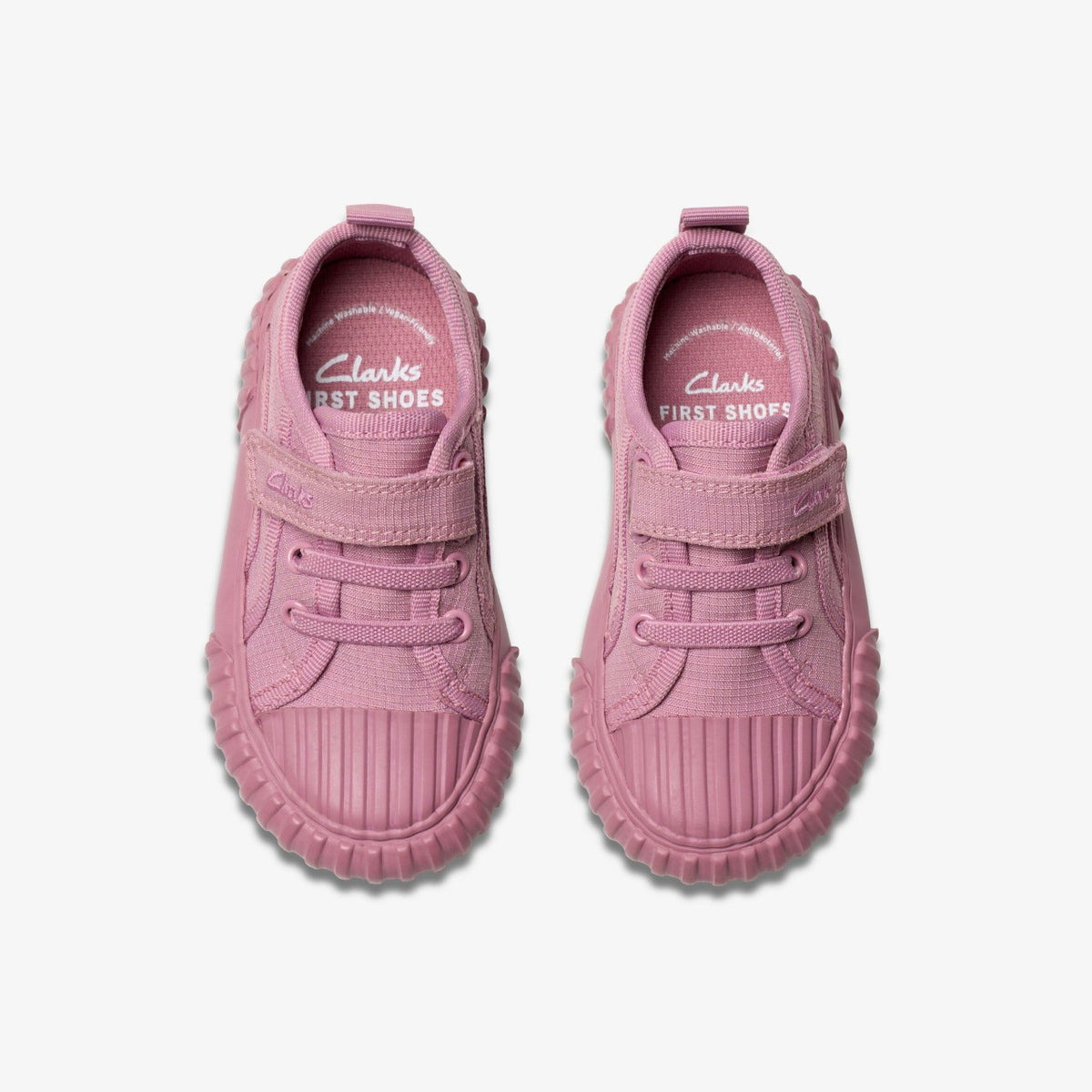 Clarks Foxing Stitch Toddler Pink Fabric