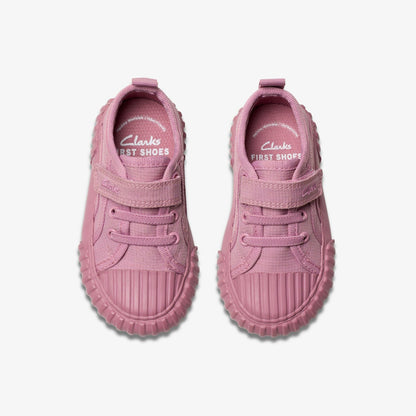 Clarks Foxing Stitch Toddler Pink Fabric