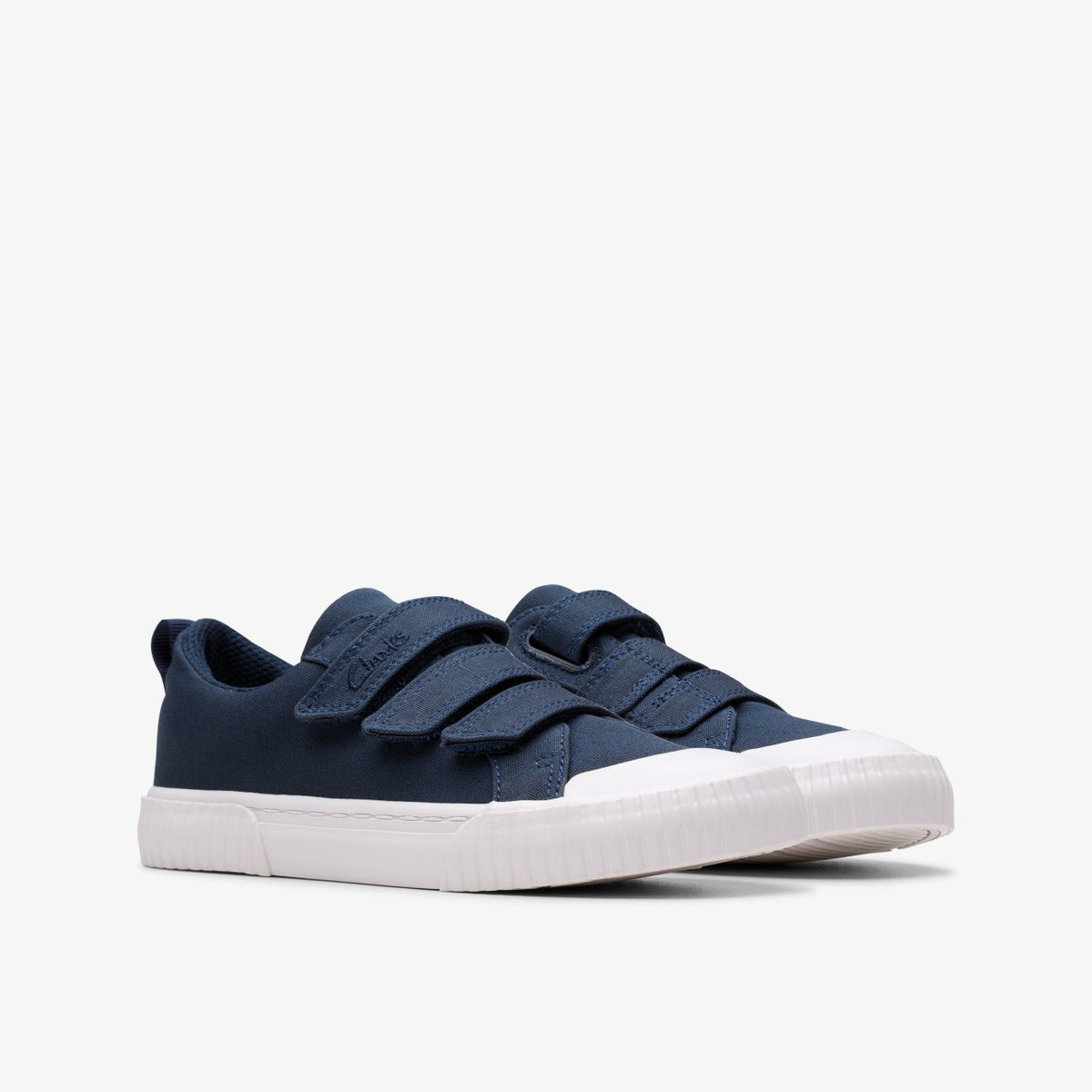 Clarks Foxing Vibe Kid Navy Canvas