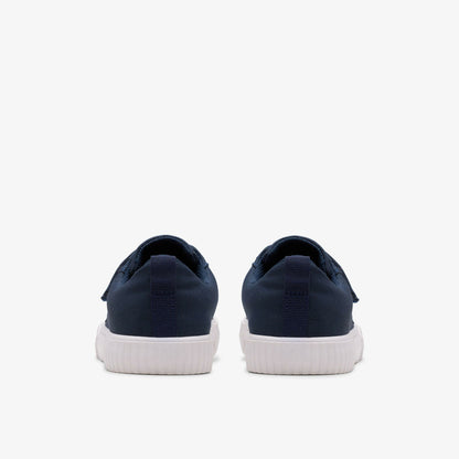 Clarks Foxing Vibe Kid Navy Canvas