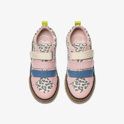 Clarks Foxing Vibe Kid Ecru Canvas