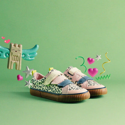 Clarks Foxing Vibe Kid Ecru Canvas
