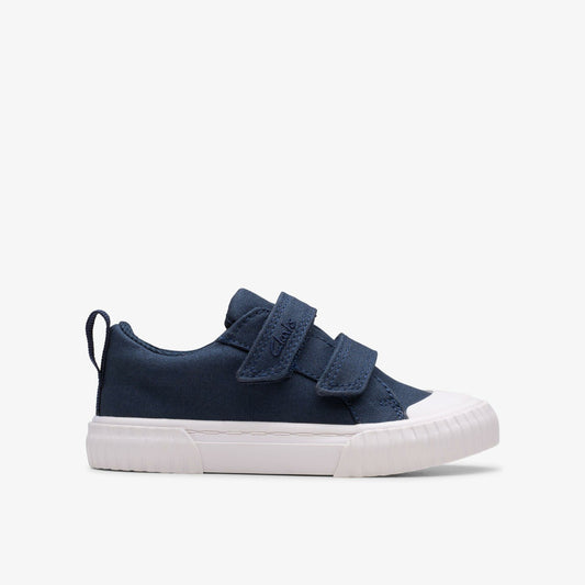 Clarks Foxing Vibe Toddler Navy Canvas
