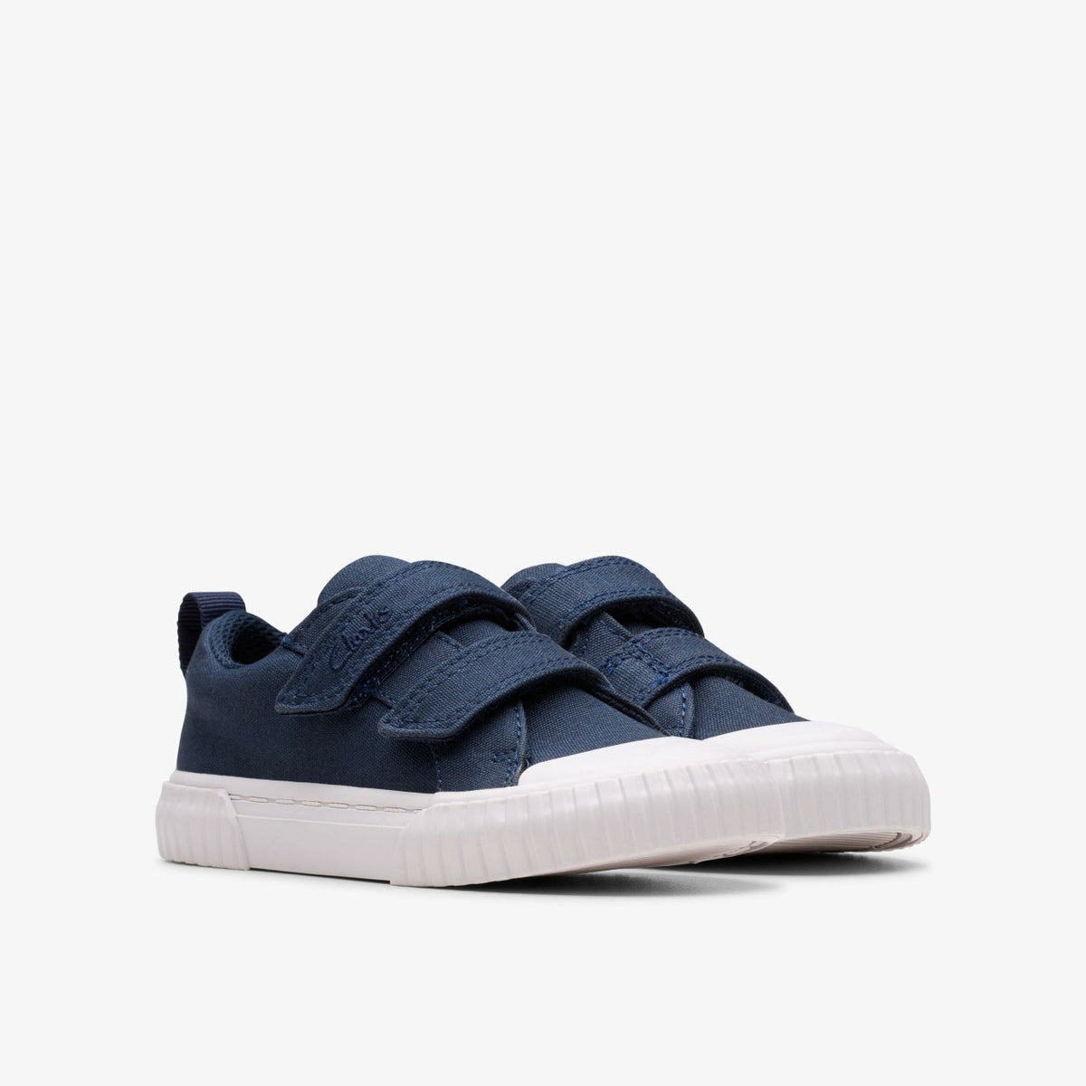 Clarks Foxing Vibe Toddler Navy Canvas