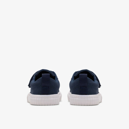 Clarks Foxing Vibe Toddler Navy Canvas