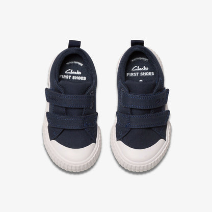 Clarks Foxing Vibe Toddler Navy Canvas