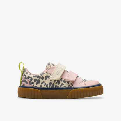 Clarks Foxing Vibe Toddler Ecru Canvas