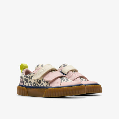 Clarks Foxing Vibe Toddler Ecru Canvas