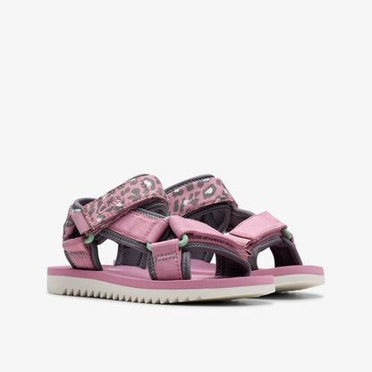 Clarks Peak Web Kid Pink/Print
