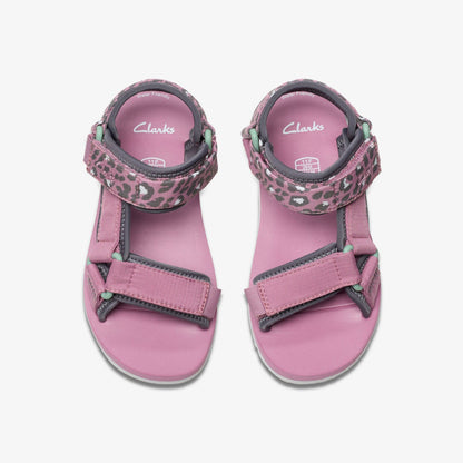 Clarks Peak Web Kid Pink/Print