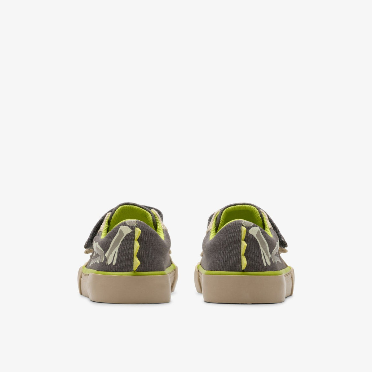 Clarks Foxing Stomp Toddler Grey Canvas