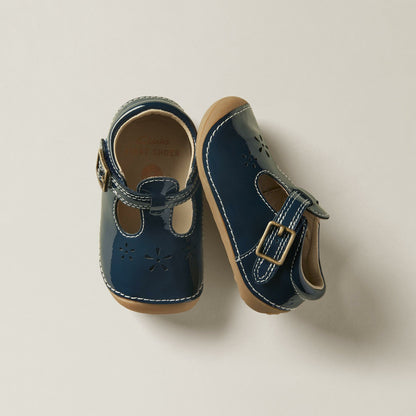 Clarks Tiny Skip Toddler Navy Patent