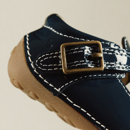 Clarks Tiny Skip Toddler Navy Patent