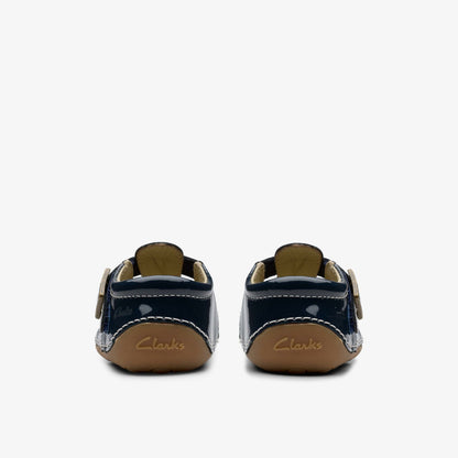 Clarks Tiny Skip Toddler Navy Patent