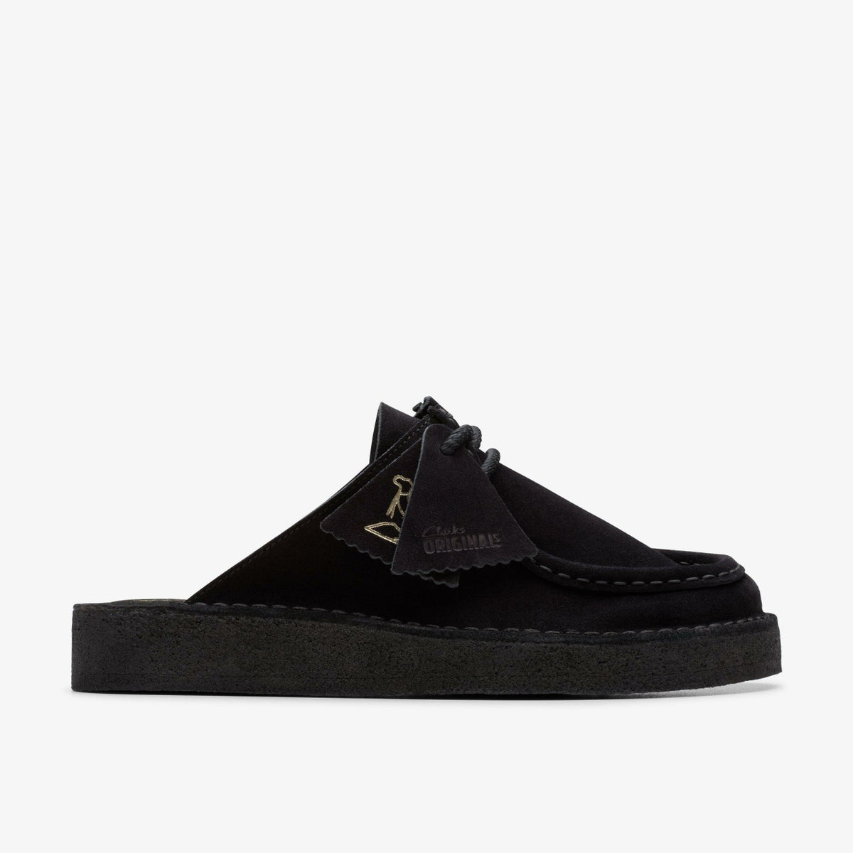 Clarks Desert Nomad Mule Black Suede