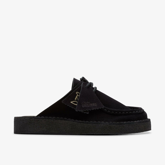 Clarks Desert Nomad Mule Black Suede