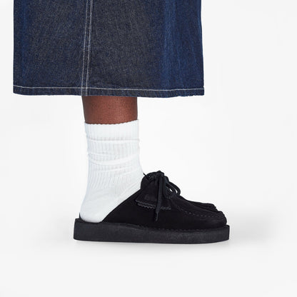 Clarks Desert Nomad Mule Black Suede