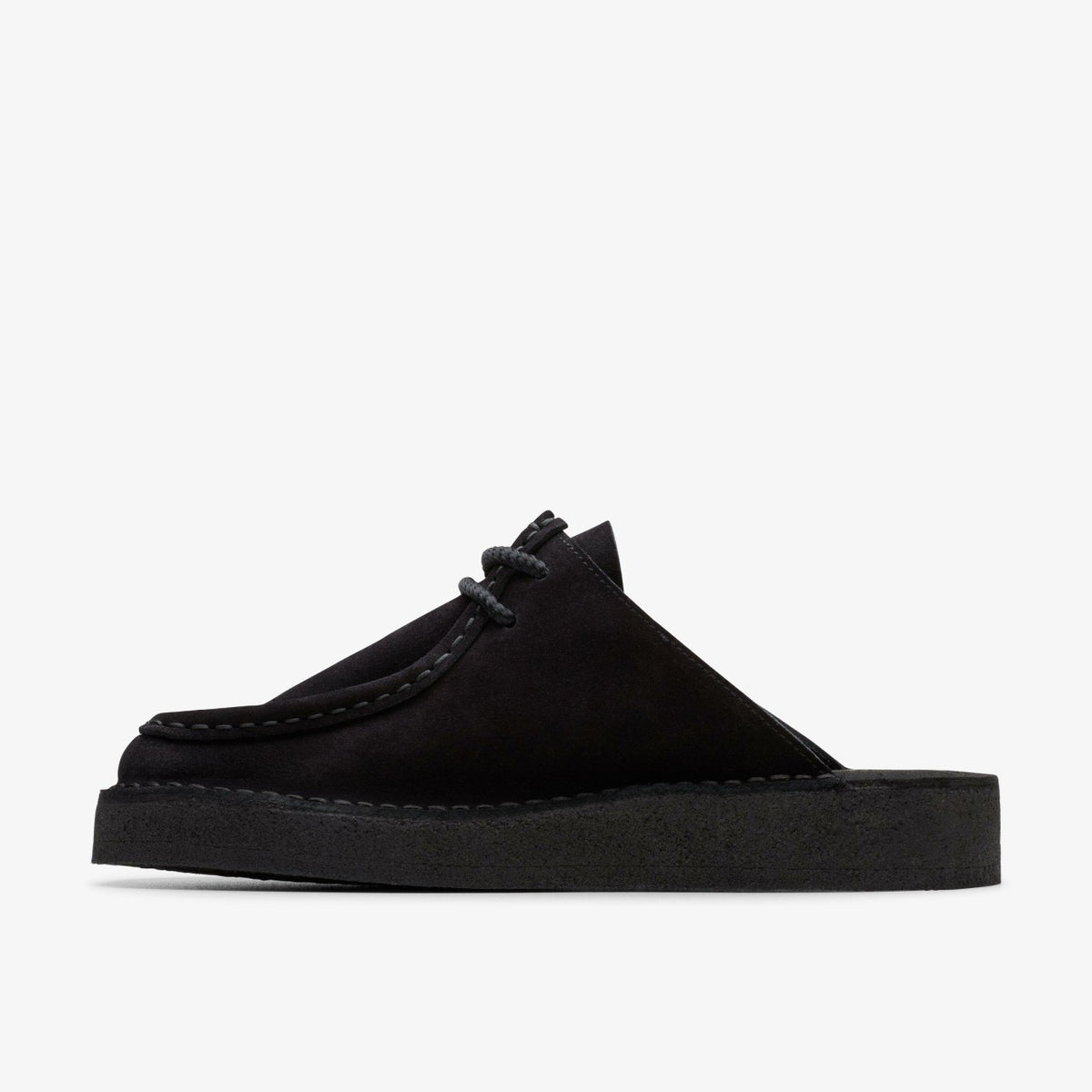 Clarks Desert Nomad Mule Black Suede