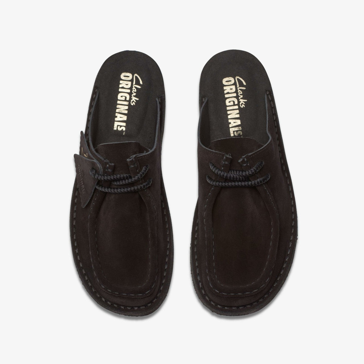 Clarks Desert Nomad Mule Black Suede